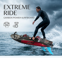 JetFly 09GT Jetboard à grande vitesse 64 km/h 110CC en fibre de carbone, alimenté par du gaz essence, moteur pour sports nautiques, modèle Jetboard