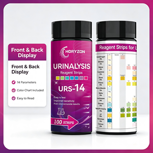 <span class=keywords><strong>Bandelettes</strong></span> de test urinaire HORYZON URS-14 14-en-1, <span class=keywords><strong>bandelettes</strong></span> de test d'analyse d'urine à 14 paramètres pour la vérification à domicile des problèmes rénaux, des infections urinaires et du diabète, 100 <span class=keywords><strong>bandelettes</strong></span> - Product Image 3