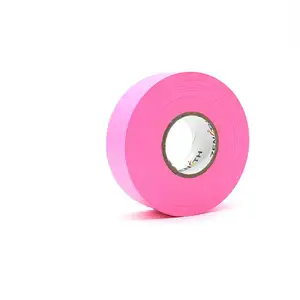 مخصص OEM مزدوج الوجهين 2 بوصة شريط بولي كلوريد الفينيل غير لاصق مقاوم للماء شعار وضع اللاصق وردي أبيض استخدام آمن - Product Image 3