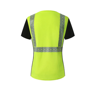 Hot Sales Construction Work Reflective Safety Vest Hi <b>Vis</b> Cotton Short Sleeve <b>T</b> <b>Shirt</b> with Custom Logo Support - Product Image 2