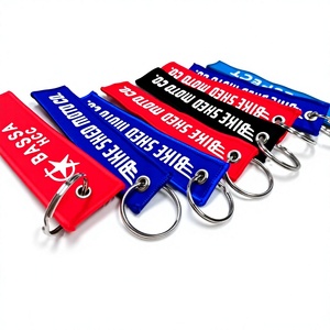 Precio <span class=keywords><strong>de</strong></span> fábrica Llavero bordado personalizado, etiqueta tejida para motocicleta, etiqueta <span class=keywords><strong>de</strong></span> marca Jet Tag, etiqueta para llaves <span class=keywords><strong>de</strong></span> coche, para regalos y uso promocional - Product Image 1