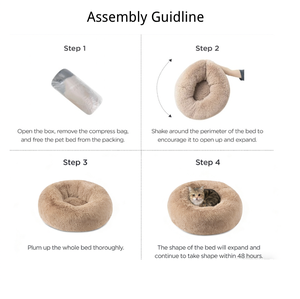 Cama para Mascotas de Lujo, Moderna, de Terciopelo Esponjoso, Tipo Donut, Resistente, <span class=keywords><strong>Extra</strong></span> Grande, Personalizable, Acogedora, para Perros y Gatos - Product Image 6