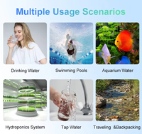 Testeur de qualité de l'eau intelligent YIERYI 9-en-1, compteur numérique de qualité de l'eau, compteur EC pour l'eau potable, la piscine, l'aquarium