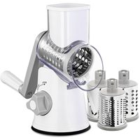 Groothandel 1 Handbediende ABS RVS 360° Draaibare Lemmet Duurzame Rotatie Rasp Roller Groente Fruit Groentegereedschap