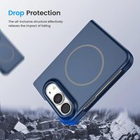 Étui de téléphone magnétique conçu pour iPhone Duo, protection contre les rayures, design ultra-fin, étui en silicone liquide pour iPhone Duo