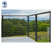 Système de balustrade de balcon et d'escalier en aluminium de luxe haut de gamme avec design de main courante moderne