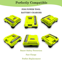 Cargador de Batería Rápido de 40V 2A 80W para Taladro Eléctrico, Atornillador de Impacto, Martillo Perforador