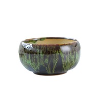Pot de fleurs en céramique à glaçure changeante, style Europe & Amérique, durable, six couleurs, pour plantes succulentes et fleurs