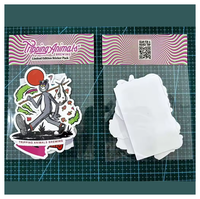 Autocollants personnalisés résistants aux UV et imperméables avec logo imprimé sur carte de tête, autocollants en vinyle découpés à la forme, sacs ou packs d'autocollants sur mesure