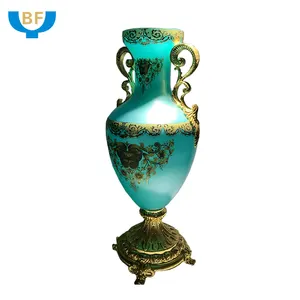 OEM table top wedding decorative vases in bulk home decor vintage crystal vase luxury nordic glass flower vase