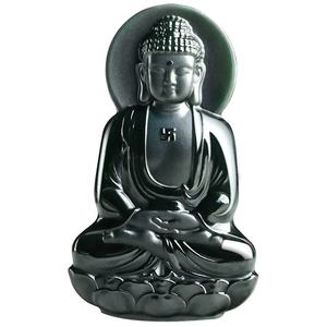 Pendentif Bouddha en Jade naturel authentique de Hotan, accessoires pour hommes et femmes, HT22 - Product Image 2