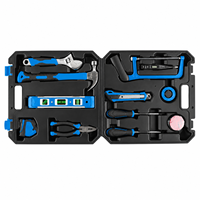 Perceuse sans fil professionnelle 12V, kit d'outils d'entretien domestique 13 pièces avec jeu de douilles et pinces, ensemble combiné d'outils électriques pour les réparations
