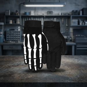 Gants de sécurité imprimés crâne Gants de protection pour mécanicien - Product Image 3