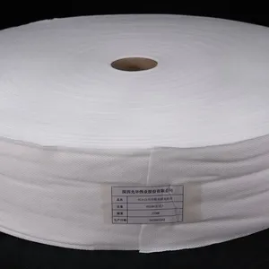 Trắng Đồng bằng 100% PLA phân hủy spunlace không dệt vải cuộn