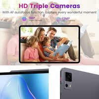 Tablette Android 14 ultra-fine de 12 pouces, 6 Go de RAM, 256 Go de ROM, processeur Unisoc T616, 4 haut-parleurs, Wi-Fi 5G, 4G LTE, batterie 8000 mAh