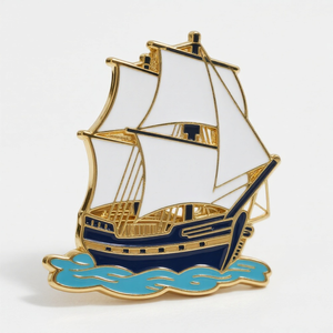 Парусник твердый/мягкий эмалированный значок Морской парусной лодки Сувенирный значок на заказ цинковый сплав/латунный значок на лацкан - Product Image 5