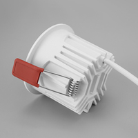 Spot LED COB sans cadre 7W/15W, anti-éblouissement profond, encastré pour villa, bureau, hôtel, bord étroit 8mm