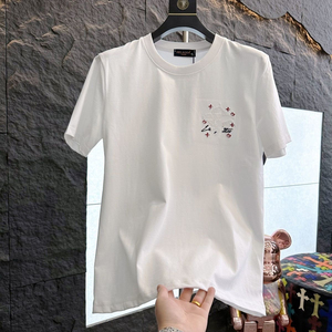 T-shirt en coton à manches courtes, shorts d'été, vêtements pour hommes, t-shirt pour hommes - Product Image 3