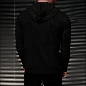 هودي تقني فاخر للرجال بتصميم عصري وأنيق مصنوع من البوليستر 100٪ مع طباعة أمامية وشعار مخصص - Product Image 2