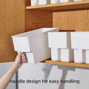 High Quality Creative Home <b>Kitchen</b> <b>Storage</b> Organization for High Cabinets Plastic Pantry <b>Storage</b> <b>Box</b> Bins Cabinet Organizer - Product Image 6
