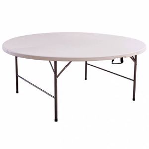 4ft 6ft 8ft Cheap Outdoor Picnic <strong>Folding</strong> <strong>Table</strong> <strong>With</strong> Metal <strong>Folding</strong> Legs Portable Plastic Round <strong>Folding</strong> <strong>Table</strong> and Chair for Event - Product Image 2