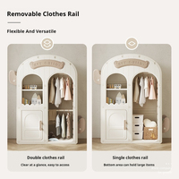 Armoire Cactus pour Enfants, Ensemble de Meubles de Chambre, Rangement de Vêtements pour Enfants, Armoire en Plastique