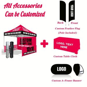 Custom Windproof Outdoor Pop up <b>Canopy</b> <b>Tents</b> for Business Promotions - Product Image 6