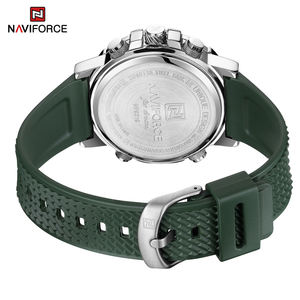 Montre numérique pour homme Naviforce NF9219, nouveau design, logo personnalisé, bracelet en PU, affichage lumineux double, montre sport avec fonction de stockage. - Product Image 6