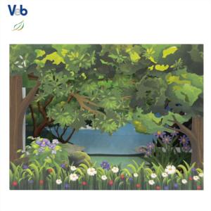 Boîte à cadre 3D pliable personnalisée, design professionnel, carton non couché, carte 4 saisons, écologique, faite à la main, carte de remerciement - Product Image 5