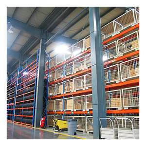 Ce/iso9001 מחסן תעשייתי אחסון מדף כבד מחסן מחסנים פלדה stackable עם רשת - Product Image 1