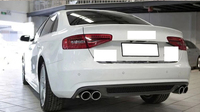 Diffuseur arrière de pièces de voiture de Style normal avec tuyau d'échappement pour Audi A4 S4 B8 B8.5 pièces de pare-chocs arrière 2008-2015 S4 Version sans ligne