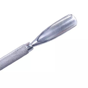 Double Head Stainless Steel Nail Pusher Straight <b>Edge</b> <b>Cutter</b> Cuticle Remover for Professional Manicure - Product Image 3