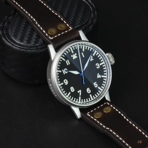 Hruodland 2026 New Retro pilot 42MM Men's <b>Automatic</b> Mechanical Watch PT5000 Stainless Steel Waterproof 10Bar Sapphire C3 Reloj - Product Image 3