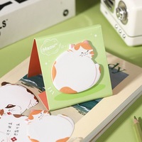 Papier à lettres de haute qualité en forme de chat avec note autocollante au dos