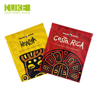 Logo personnalisé personnalisé, thermoscellage goutte à goutte de café, sac à 3 joints latéraux, mini petit sac en plastique Mylar anti-odeur