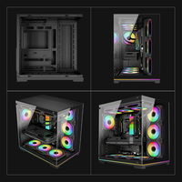 Compra al por Mayor de Cajas de Juego ATX Invertidas, 835 Piezas/40HQ, Chasis de PC con Vidrio Templado Panorámico