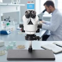 Caméra de microscope métallurgique haute définition en gros avec tête de visualisation rotative à 360° et résolution 4K pour la réparation de téléphones portables et les diffusions en direct