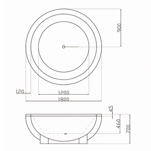 TNS BA8506 Baignoire de <span class=keywords><strong>spa</strong></span> <span class=keywords><strong>Bestway</strong></span> portable moderne en acrylique blanc de 59 pouces de diamètre, autoportante pour salle de bain, 1500mm, meilleures baignoires - Product Image 6