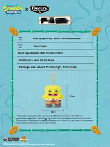 Auténtico Original para la Colaboración de Tooth Monster y Sponge SquarePants, Peluche Feo y Adorable, Llavero, Juguete de Moda, Caja Sorpresa, 14 Años - Product Image 4