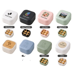 Jabonera Ecológica de Fibra de Bambú con Tapa de Bambú, Portátil para Viajes, Marca Privada OEM - Product Image 4