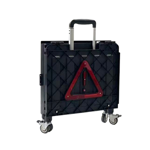 सुविधाजनक कैंपिंग यात्राओं के लिए 360 डिग्री घूर्णन पहियों के साथ नई डिजाइन मजबूत फोल्डेबल शॉपिंग ट्रॉली गाड़ी - Product Image 4