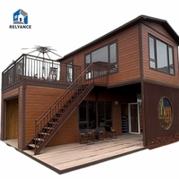 Maison conteneur extensible RELYANCE, design moderne, garantie 3 ans, installation facile, cabane de villégiature, villa de camping pliable avec garage