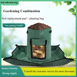 Sacs de culture en tissu PE pour jardin, sacs de culture pour légumes avec aération à rabat, pots en feutre pour pommes de terre - Product Image 2