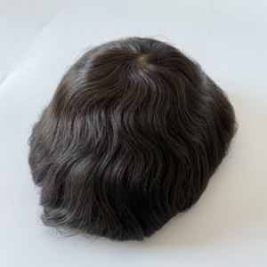 Pelucas de Cabello Humano de Baja Densidad para Hombre, Tupé Masculino, Sistema Capilar, Tupé para Hombre, Mejor Precio, Buena Calidad # 1B - Product Image 5