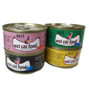 OEM ODM حار بيع عالية الجودة أغذية الحيوانات الأليفة لذيذ الغذاء الرطب هلام القط الغذاء الرطب الحيوانات الأليفة المعلبة