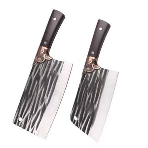 Hand Forged Carbon Steel Kitchen Knife 8-9.9in Dual Purpose Chopping Slicing Knife For Meat Vegetable Bone Cutting - Product Image 5