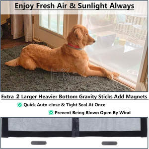 Moustiquaire magnétique facile à installer, maille en fibre de verre, moustiquaire souple pour porte, <span class=keywords><strong>rideau</strong></span> de porte magnétique - Product Image 4