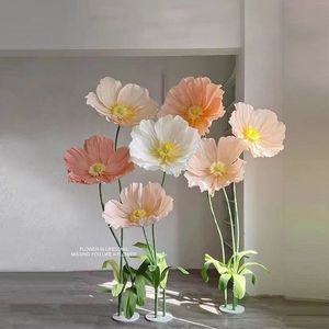 Bouquet de papillons artificiels faits main en papier Xi Peptide pour mariage, décoration extérieure, arrangements floraux, présentation au sol - Product Image 1