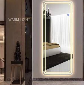<b>LED</b> Light Floor <b>Full</b> <b>Length</b> Body Bathroom Luxury Modern Framed Wall Home Decoration Christmas Glass <b>Mirror</b> Decorative - Product Image 3