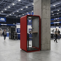Cabine insonorisée facile à installer, montage rapide en 30-45 minutes, réduction du bruit de 32 dB, norme ISO 23351-1, ignifuge, cabine de bureau insonorisée